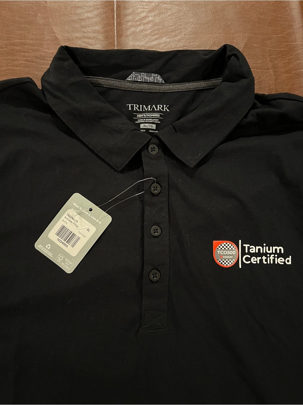 NWT TCO500 Tanium Certified Men’s Polo Shirt - Size XL (Please Read)
